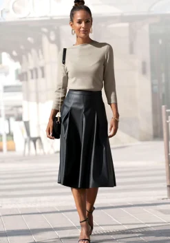 Strandmode|Pullover|LASCANA 3/4 Arm-Pullover beige-meliert