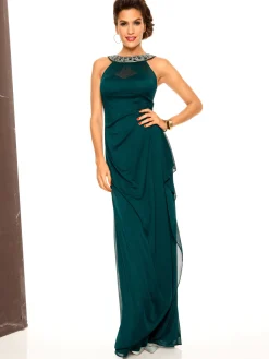 Abendkleider|heine Abendkleid mit Schmucksteinen smaragd