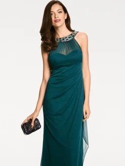 Abendkleider|heine Abendkleid mit Schmucksteinen smaragd