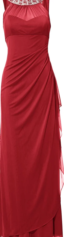 Abendkleider|heine Abendkleid mit Schmucksteinen rot