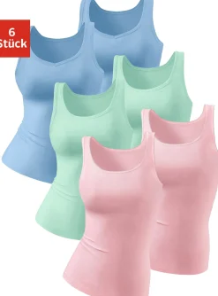 Bodies & Unterhemden|petite fleur Achselhemd blau,rosé,mint