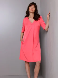 Kleider|CREATION L PREMIUM A-Linien-Kleid aus reinem Lyocell grapefruit