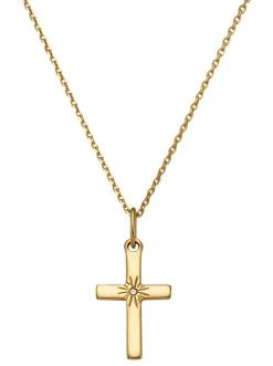 Schmuck| Anhänger mit Kette Gelbgold375