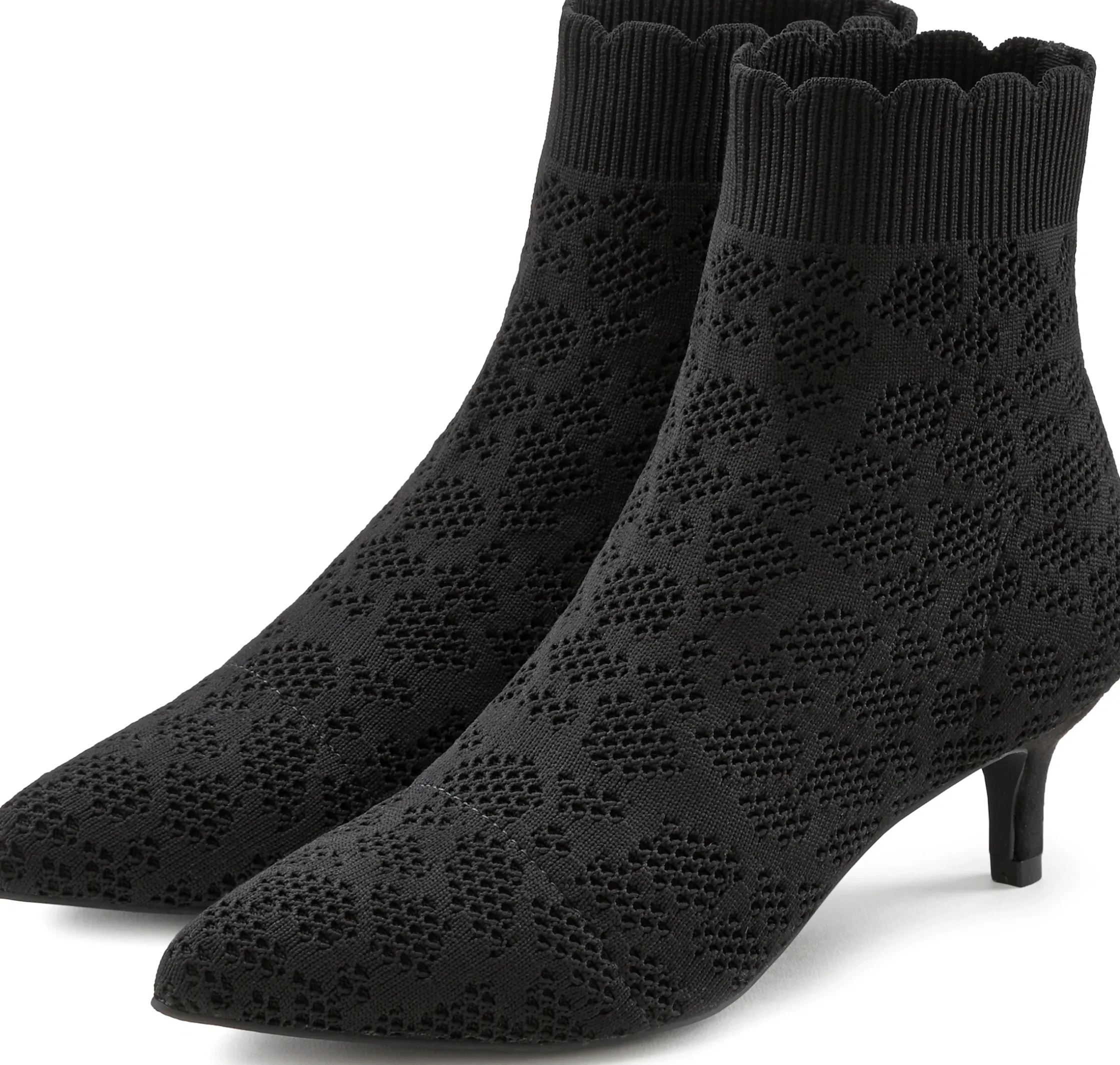 Stiefeletten|Stiefel|LASCANA Ankleboots schwarz