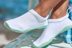 Mokassins & Slippers|Venice Beach Aquaschuh weiß/mintgrün