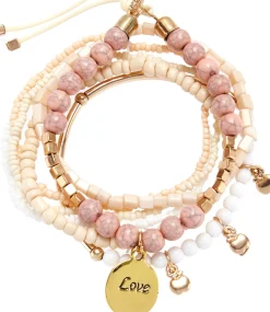 Schmuck|LASCANA Armketten Set rosa