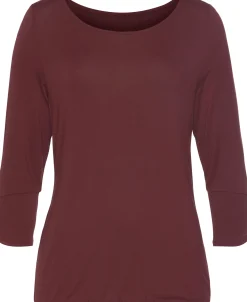Strandmode|Shirts|Vivance 3/4-Arm-Shirt beere
