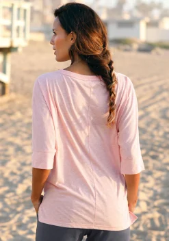 Strandmode|Shirts|Elbsand 3/4-Arm-Shirt korallemeliert
