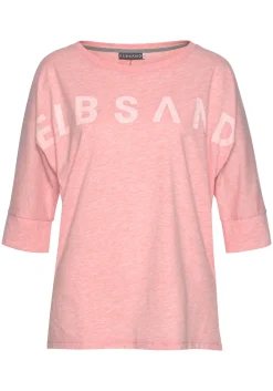 Strandmode|Shirts|Elbsand 3/4-Arm-Shirt korallemeliert