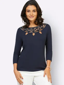 Shirts| 3/4-Arm-Shirt marine