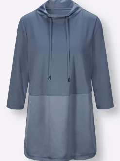 Pullover| 3/4-Arm-Shirt rauchblau