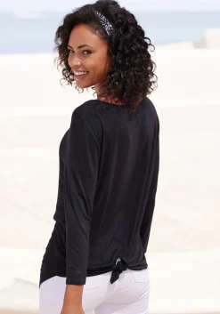 Shirts|LASCANA 3/4-Arm-Shirt schwarz