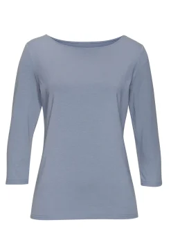 Strandmode|LASCANA 3/4-Arm-Shirt hellblau,creme