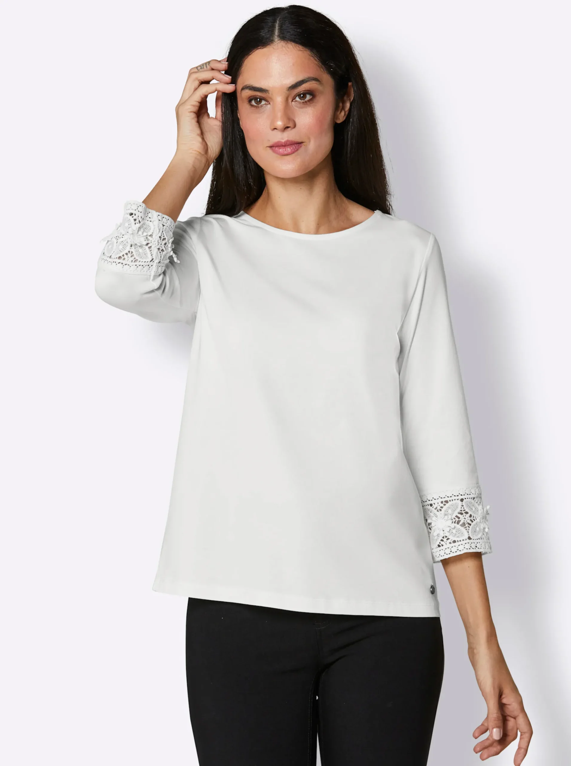 Shirts|CREATION L PREMIUM 3/4-Arm-Shirt ecru