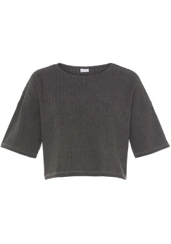 Strandmode|Shirts|LASCANA 3/4-Arm-Shirt anthrazit-melange