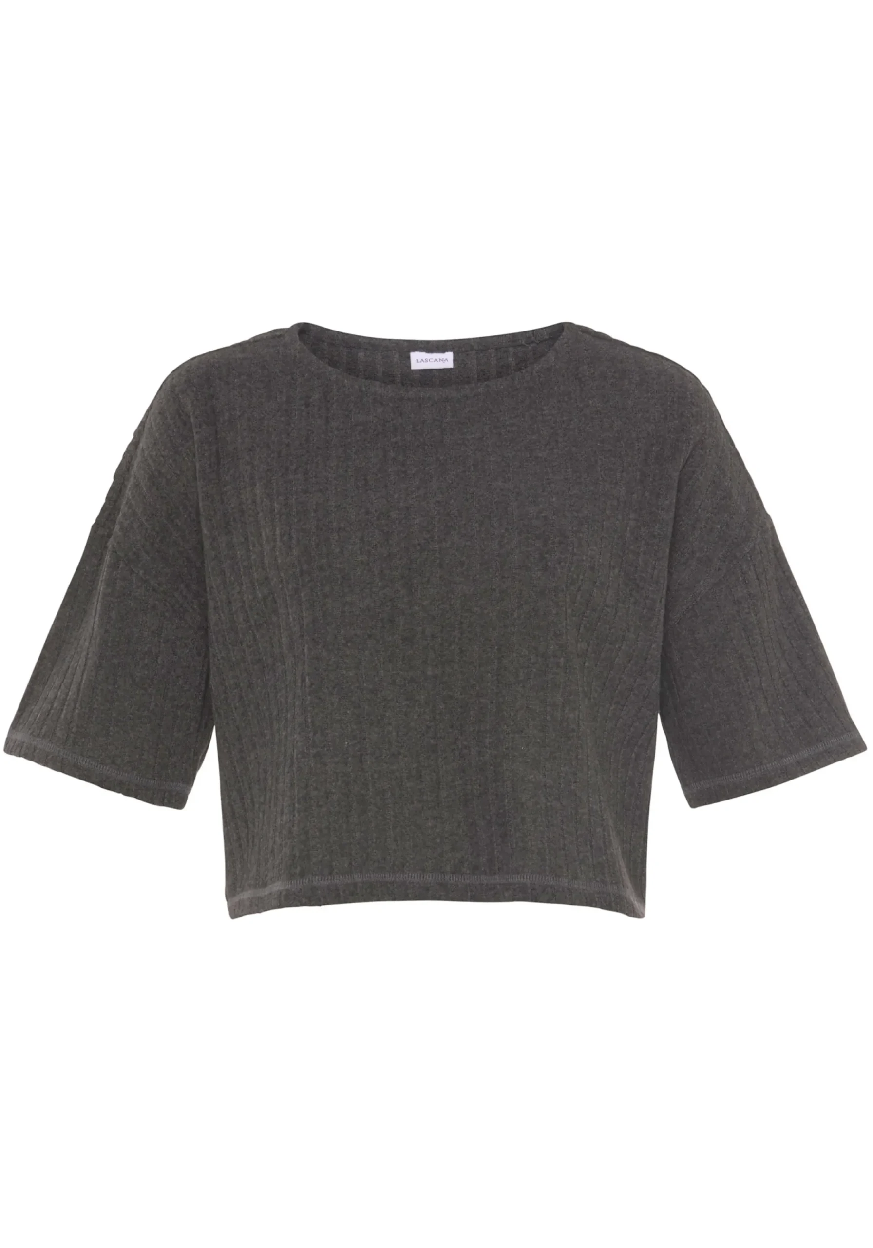 Strandmode|Shirts|LASCANA 3/4-Arm-Shirt anthrazit-melange