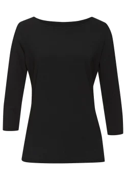 Strandmode|LASCANA 3/4-Arm-Shirt eukalyptus,schwarz