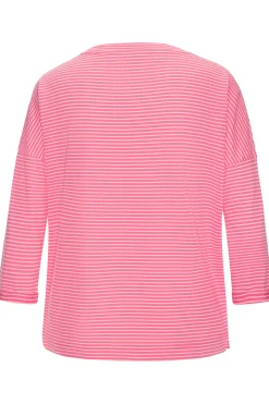 Strandmode|Elbsand 3/4-Arm-Shirt pink-orange