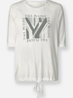 Shirts|heine 3/4-Arm-Shirt mit Foliendruck ecru