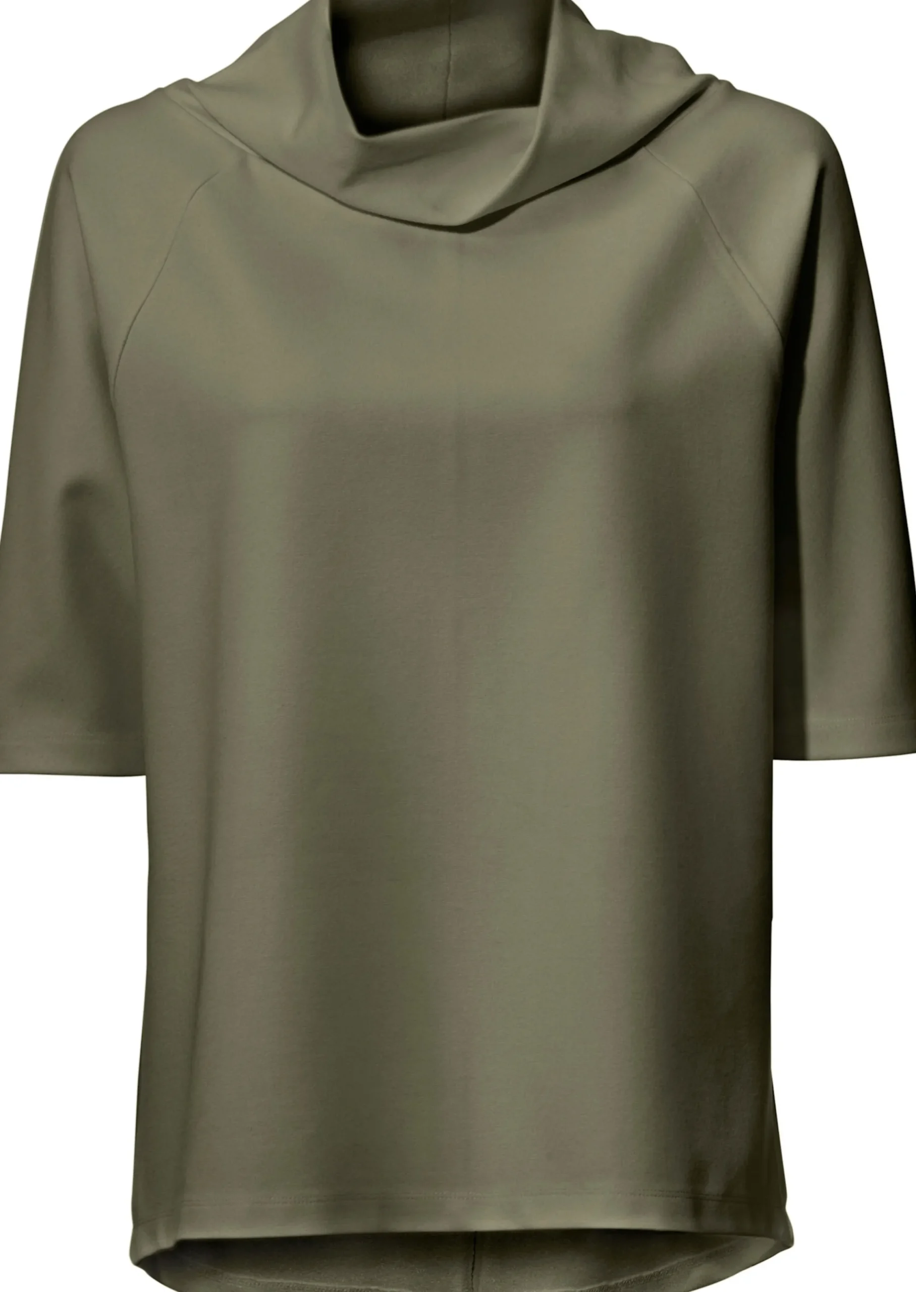 Strandmode|Shirts|heine 3/4-Arm-Shirt mit längerem Rücken khaki