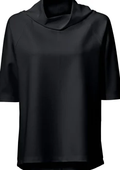 Shirts|heine 3/4-Arm-Shirt mit längerem Rücken schwarz