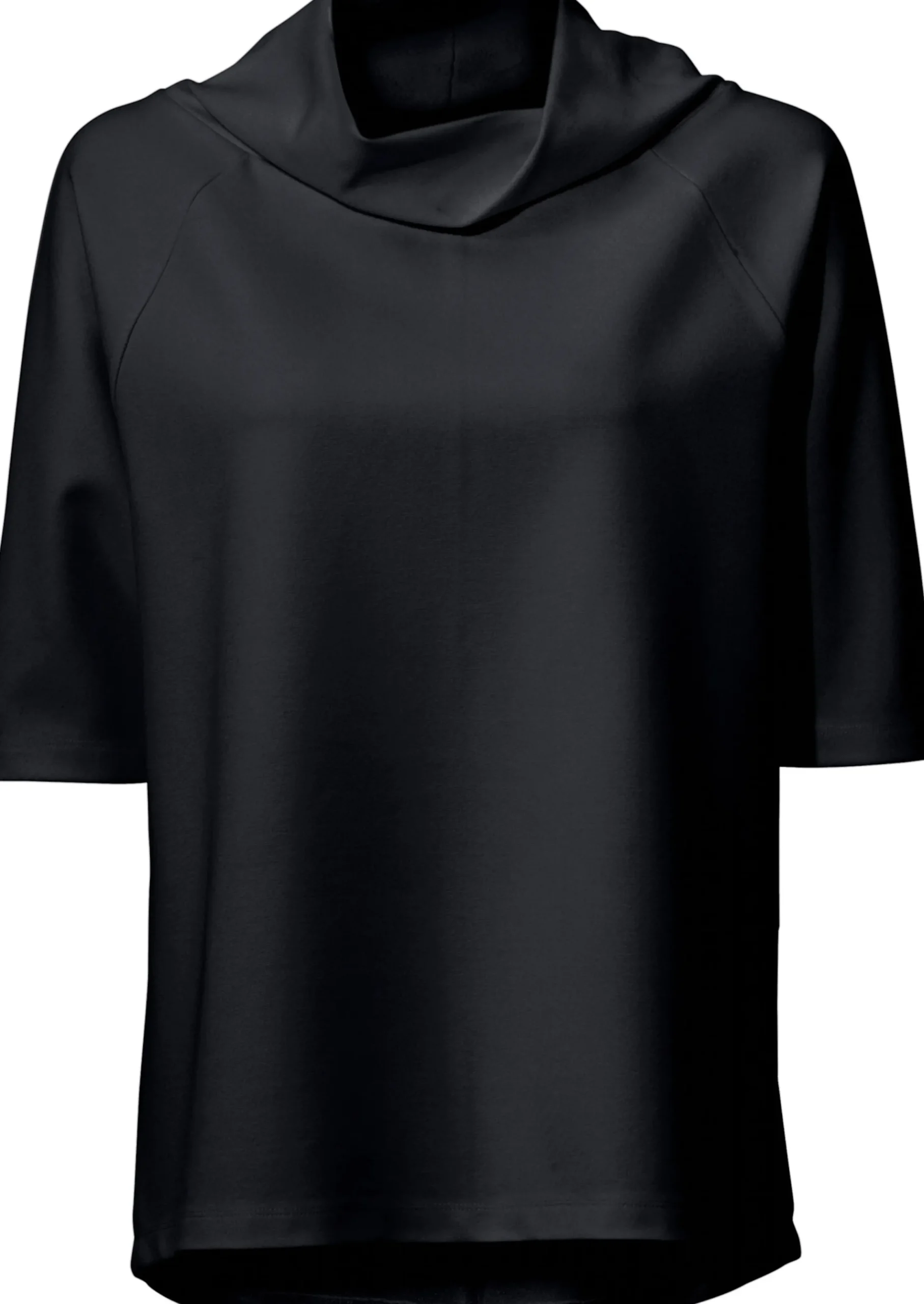 Shirts|heine 3/4-Arm-Shirt mit längerem Rücken schwarz