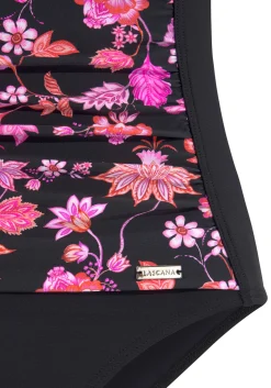Badeanzüge|LASCANA Badeanzug schwarz-pink