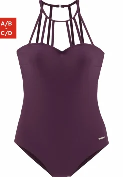 Badeanzüge|Bruno Banani Badeanzug bordeaux