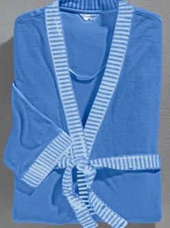Nachtwäsche|Comtessa Bademantel blau