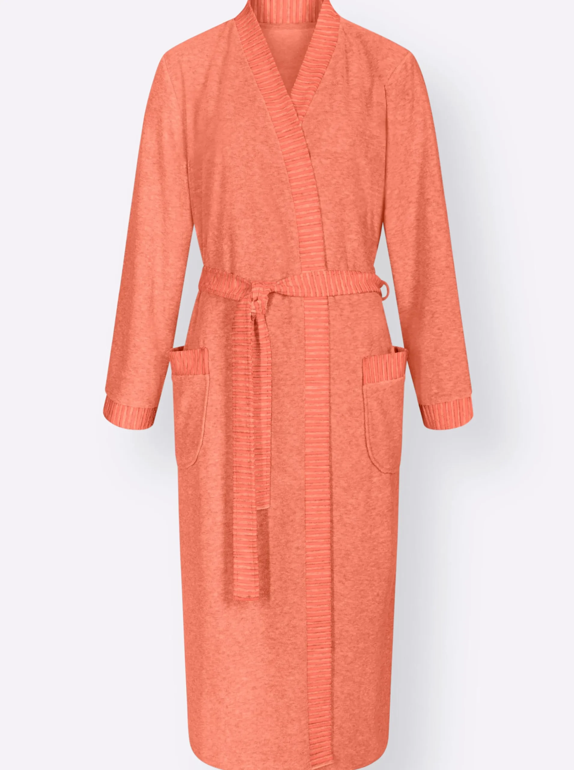 Nachtwäsche|Comtessa Bademantel apricot