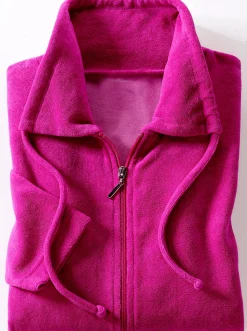 Nachtwäsche|Plantier Bademantel fuchsia