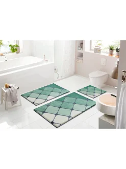 Badematten|Grund Badematte grün