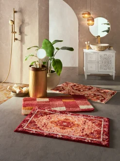 Badematten|Grund Badematte rot-terracotta