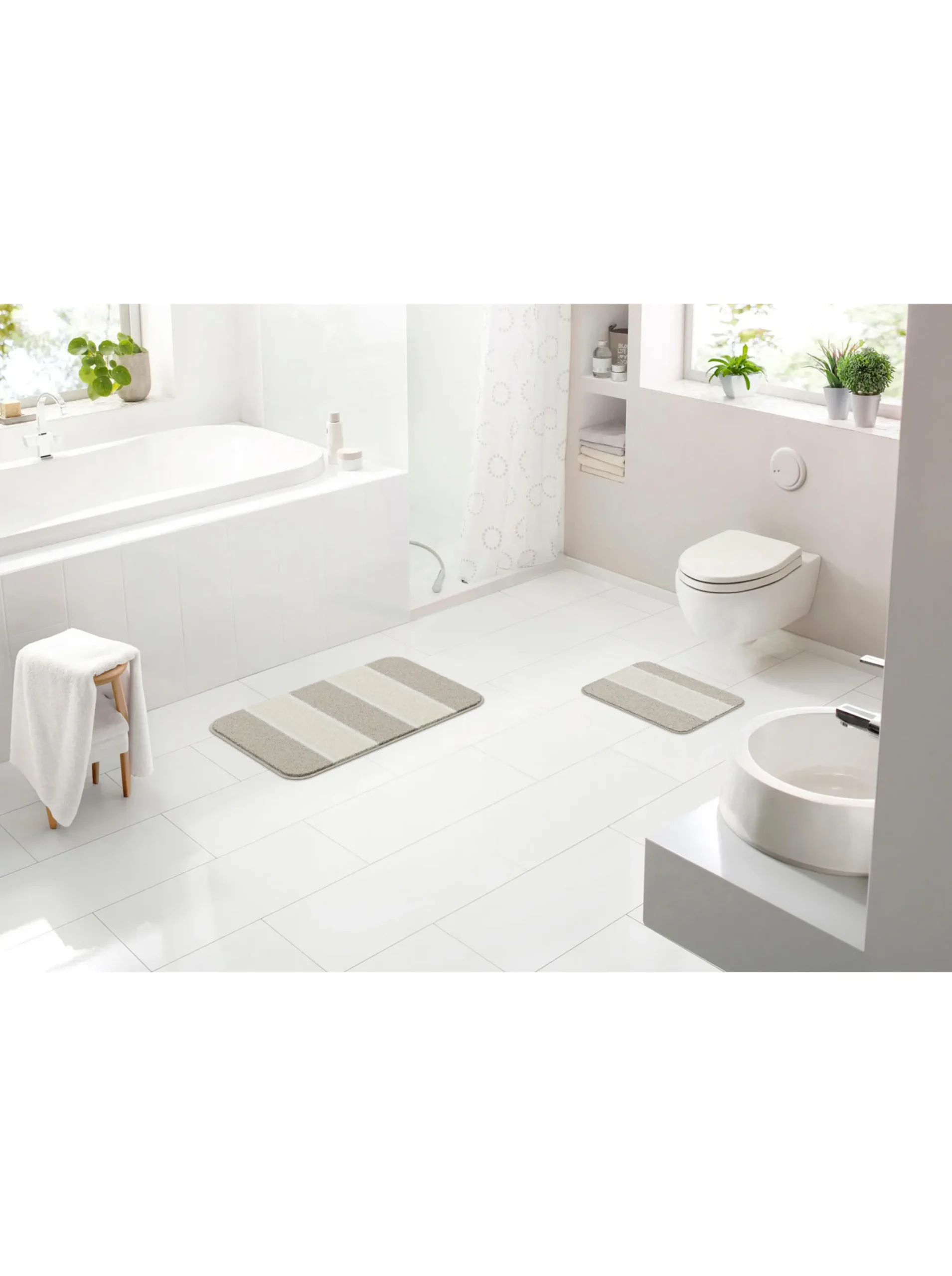 Badematten|Grund Badematte beige