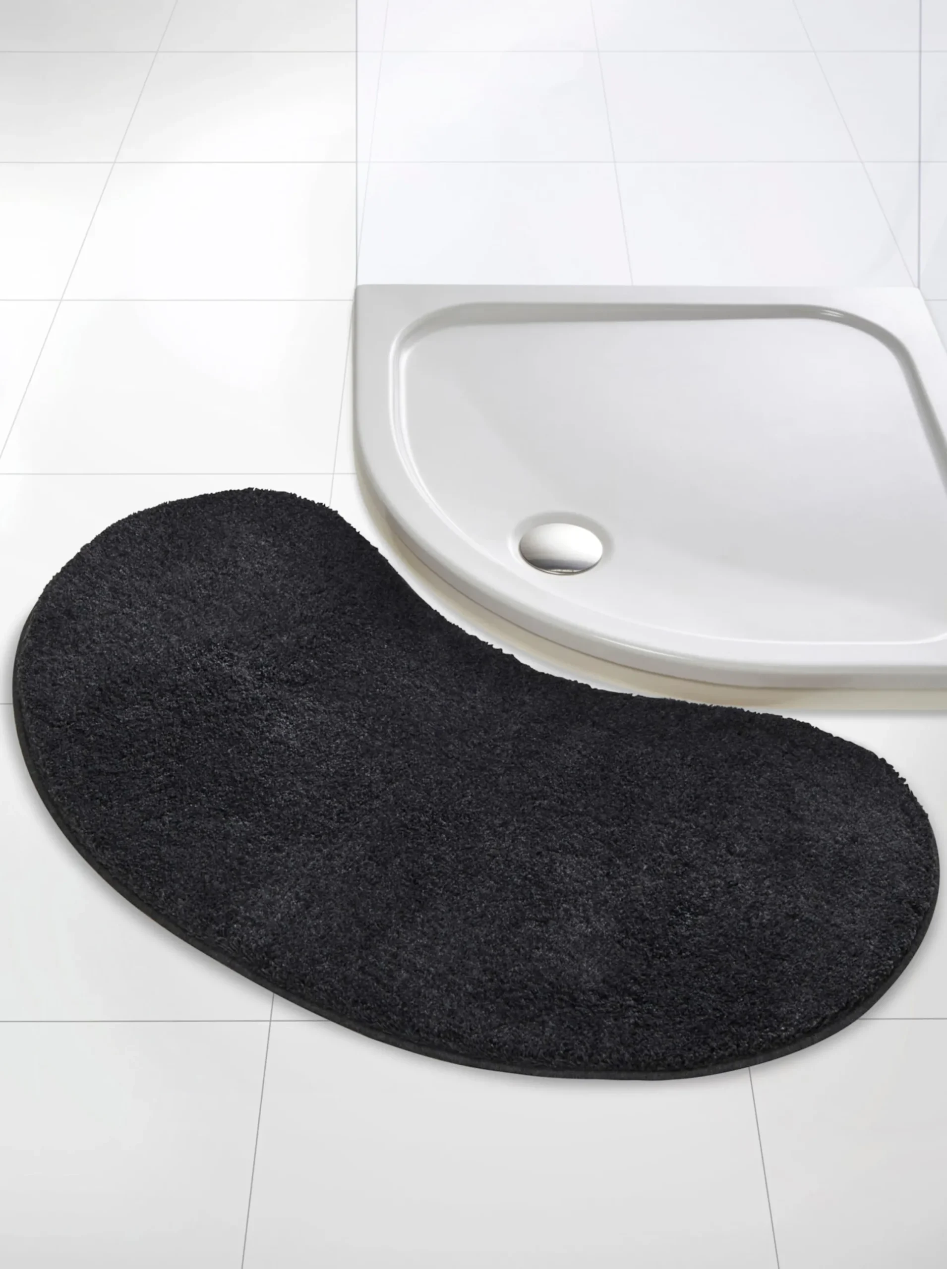 Badematten|Grund Badematte anthrazit