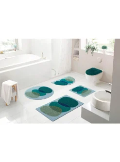 Badematten|Grund Badematte grau-grün