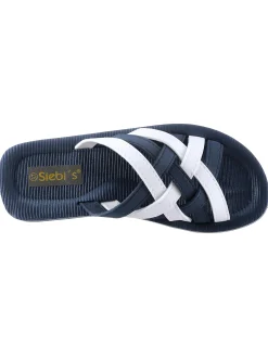 Pantoletten|Siebi´s Bade-Pantolette marine-weiß