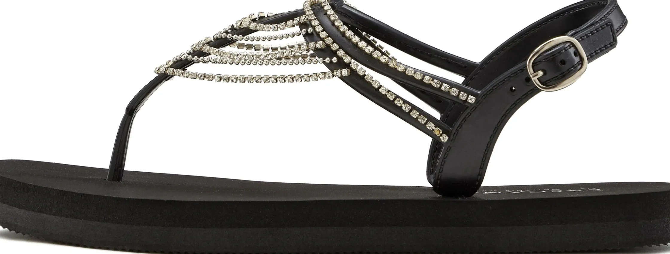 Sandalen & Sandaletten|LASCANA Badesandale schwarz