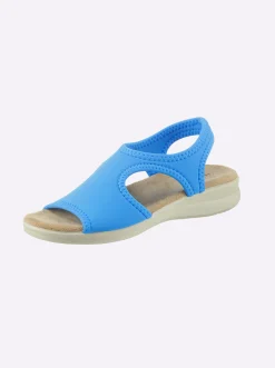 Sandalen & Sandaletten|airsoft modern+ Badesandale mit Gummizügen aqua
