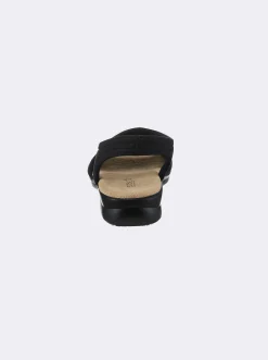 Sandalen & Sandaletten|airsoft modern+ Badesandale mit Gummizügen schwarz