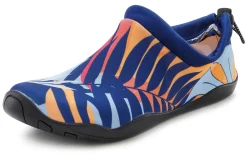 Mokassins & Slippers|LASCANA Badeschuh blau-orange