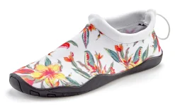 Mokassins & Slippers|LASCANA Badeschuh weißblume
