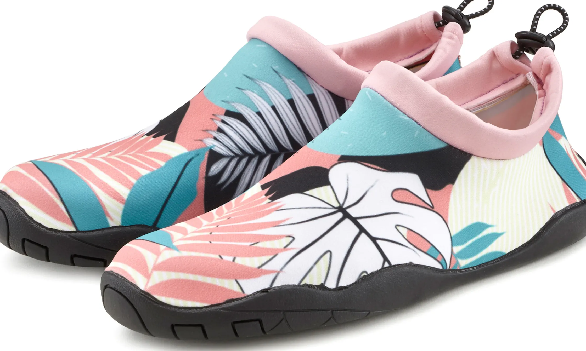 Mokassins & Slippers|LASCANA Badeschuh schwarz