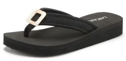 Zehentrenner|LASCANA Badezehentrenner schwarz
