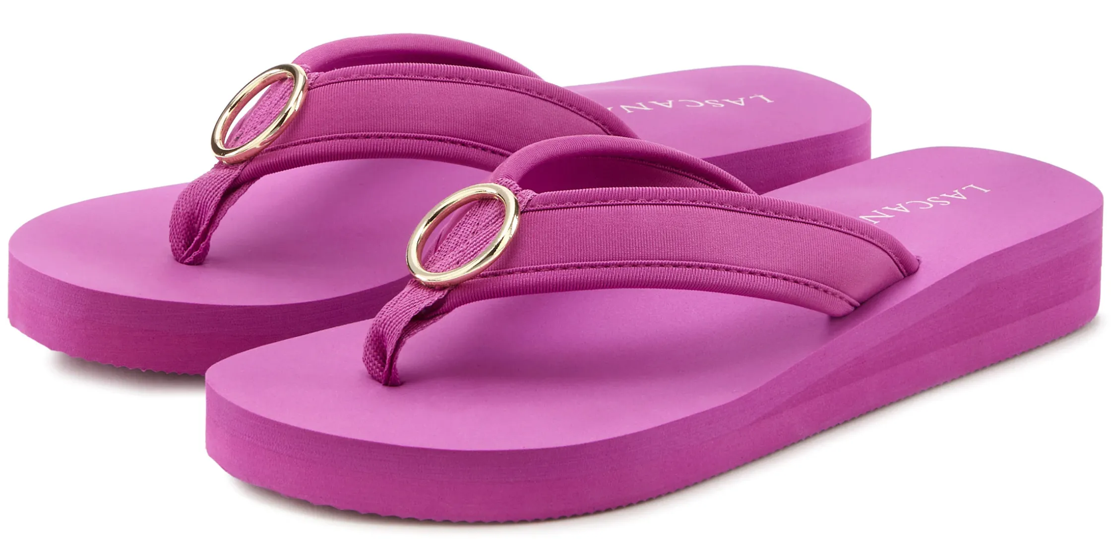 Zehentrenner|LASCANA Badezehentrenner pink