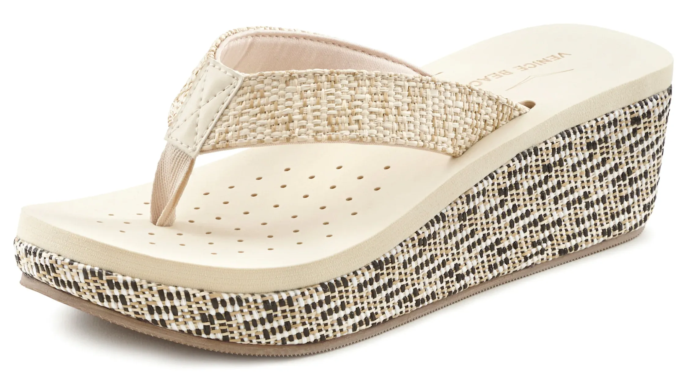 Zehentrenner|Venice Beach Badezehentrenner beige
