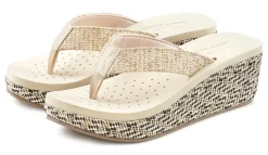 Zehentrenner|Venice Beach Badezehentrenner beige