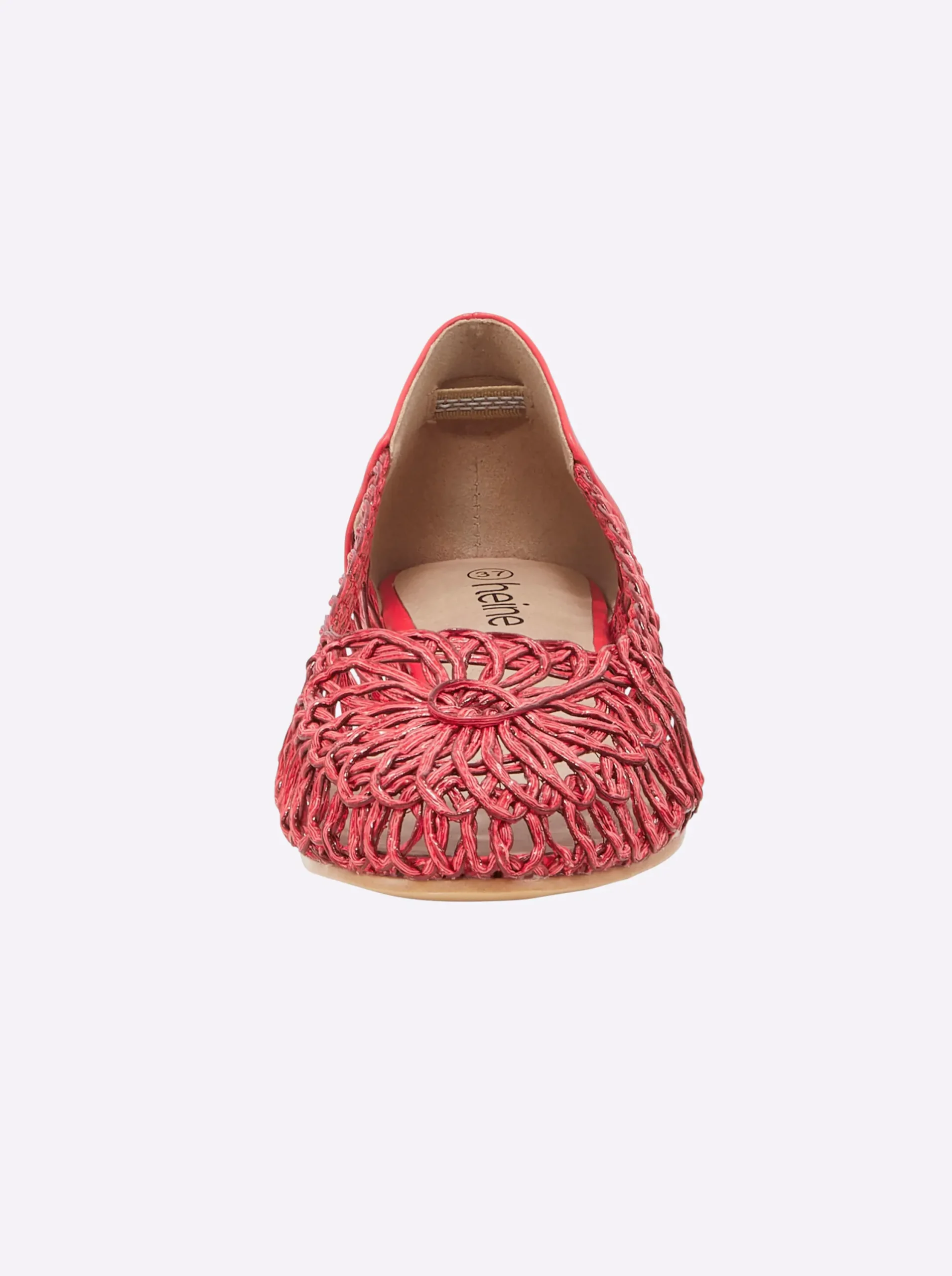 Ballerinas|heine Ballerina rot