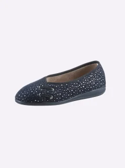 Hausschuhe| Ballerina marine