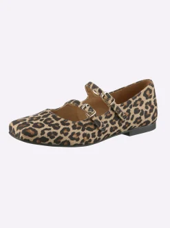 Ballerinas|heine Ballerina beige-schwarz